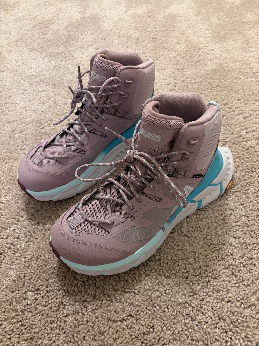 Hoka Tennine Hike GTX Light Purple Shoes Women’s Size 10